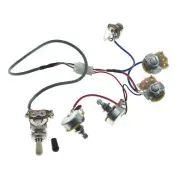 Prewired Solderless Wiring Harness with 3 Way Toggle Switch for Epi LP/SG/DOT