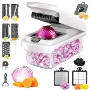 Vegetable Chopper for Mandoline Slicer, 15-In-1 Veggie Choppers, Cheese Grate...
