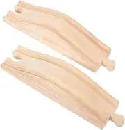Wooden Train Track Model Railway Train Easy to Clean Enhance Cognitive Skills Boys and Girls' Toys