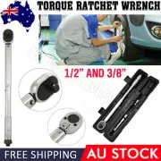 1/2 Drive Torque Wrench Adjustable Ratcheting Ratchet Spanner 28~210Nm Repair OZ