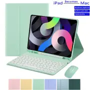 Bluetooth Keyboard Stand Case Cover With Mouse For iPad Mini 1 2 3 4 5th 6th Gen