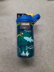 Camelbak Eddy+ Kids insulated water bottle double wall 400ml spill proof Sharks