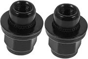 MUELODSIC 2 Pcs Heavy Duty Lug Nuts for Durable Black Tire Replacement Wheel Nuts Fit for Reliable Performance Highways and Off Road Trails