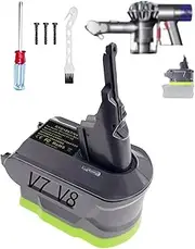 for Ryobi for Dyson V7V8 Battery Adapter, for Ryobi 18 V Battery Converted to Replace Dyson V7V8 Battery, for Dyson V7V8 Series Vacuum Cleaner Hoovers (Adapter Only)