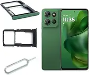 Ygpmoiki for Motorola Moto G Power 5G 2025 XT2515-1 XT2515-2 Micro SD Card Slot Single Sim Card Tray Holder Replacement Green，with Pin