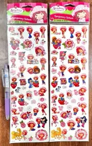 Strawberry Shortcake Temporary Tattooes Scrapbooking Card Making Embellishment