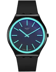 [Swatch] Obsidian Shimmer Watch in Black