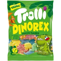 在飛比找蝦皮購物優惠-德國trolli 酸酸恐龍水果軟糖150g