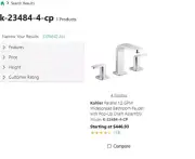 Kohler Parallel 1.2 GPM Widespread Bathroom Faucet with Pop-Up Drain (CHEAP )