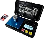 PTKTLAM High Precision Jewelry Scale with 50g Weights, Pocket Scale, 200 * 0.01g, for Gold, Jewelry, Coins, Herbs, Foods