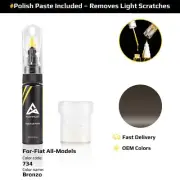 Touch Up Paint For Fiat All Models 734 Bronzo With Polish Paste