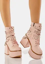 Blush Permission To Thrive Platform Boots