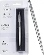 [PARKER] Classic Stainless Steel CT Ball Pen (Blue Color) Fine Refill