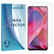 [3 Pack] OPPO A94 5G Anti-Glare Matte Screen Protector Film by MEZON – Case Friendly, Shock Absorption (OPPO A94 5G, Matte)