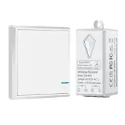 Wireless Light Switch Receiver Kit Waterproof No Wiring WiFi Needed for Light US