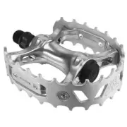 SE BMX Bear Trap Pedals Silver 9/16 Old School BMX - Haro Mongoose Skyway SE