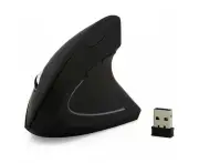 2.4G Wireless Vertical Ergonomic Optical Mouse Ergonomic Wireless Mouse for Laptop, PC, Notebook Vertical Wireless Computer Mouse black