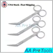 3 Pcs Iris Angular Scissors 4.5" Surgical Medical Scissors Professional Use
