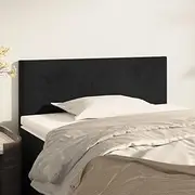 Black Velvet Headboard 100 cm, Adjustable Height, King, Queen, Full Size Bed Frame, Tall Headboards, Upholstered Head, Cama, Wooden Headboard