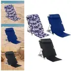 Bed Backrest with Head Cushion, Adjustable Folding Back Support Chair, Reading