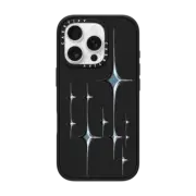 iPhone 16 Pro Impact Case MagSafe Compatible Chrome Sparkles - Graphite