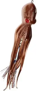 Simulation Squid Jigs, 250g Lifelike Octopus Lures with 10 Ink Tablets, for Saltwater Fishing