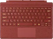 Type Cover for Microsoft Surface Pro 7+ Pro 7 Pro 6 Pro 5 Pro 4 Pro 3 Generation Portable Slim Wireless Keyboard with Touchpad Tablet Keyboard (Poppy Red, Backlit)