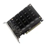 1PCS PCI-E Signal Split Array Card PH44 4 Disk Supports SSD/M NEW