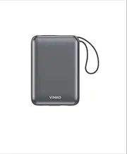 Power Bank Portable Charger: 20000mAh Fast Charging Mini Power Bank Built-in Hidden Lightning & USB C Cable - LED Display Travel Essential Battery Pack Compatible with iPhone,Samsung,Android(Gray)