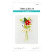 Spellbinders - Dancin' Christmas Collection - Sealed Christmas Sprigs Etched Die