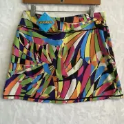 Loudmouth Golf Skirt Women’s Skort BIRDS Of A FEATHER NWT Sz M Multicolored Pink