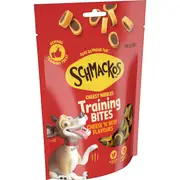 Schmackos Dog Treats Training Bites Cheesy Nibbles Cheese & Beef 140g