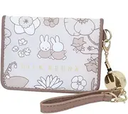 [マリモクラフト] Marimo Craft DBM-1849 Garden Satin Series Open Pass Case, Beige, W 4.3 x H 2.8 x D 0.4 inches (10.8 x 7 x 1 cm)