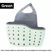 Kitchen Sink Faucet Shelf Sponge Dish Cloth Rack Holder Storage Organizer Green
