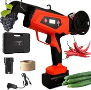 Electric Plant Tying Machine, Plant Tie Machine with 4 Gears Tightness Adjustable, 25mm Binding Diameter, Battery Powered Plant Vine Tying Machine for Grapes Tomato Cucumber Pepper