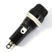 10 × Panel Mounting Screw Cap Fuse Holder Socket for Glass Tube Fuses 6*30mm