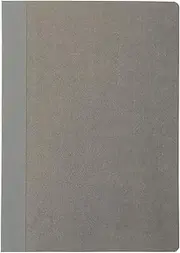 Muji NAA36A8S Fine Paper Flat Notebook Light Gray A6 Horizontal Ruled Vertical Dots 80 Sheets