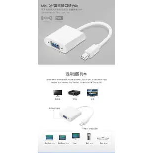 A040  Mini Dp 公轉VGA母 轉換線 單向螢幕轉接線 display port to VGA 轉換器