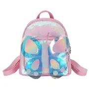 Children Mini Backpack Cute Butterfly School Bags for Kids Girl Small School PU Leather Backpack Book Bag