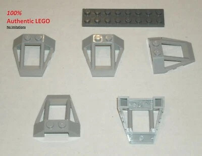 LEGO NEW 4x4x1 Light Bluish Grey Windscreen Roll Cage (5x) 6231954 Brick 28977