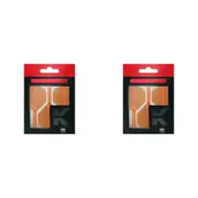 6pc Target K-Flex No 2 Durable Dart Flight & Shaft Short 19mm Neon Orange