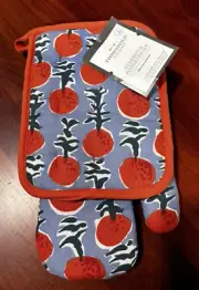 Threshold 1 Set 100% Cotton Cover Potholder & Oven Mitt NEW