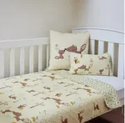 Linens N Things Kids Boys Infant Squirrel Cot Crib Quilt Baby Nursery Blanket