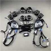 Rotating Tweeter Air Vent Ambient Light 7/64 Colors Compatible with Benz S-Class W222 14-20 Door Side Treble Speakers with LED Lamp(7 Color Set)