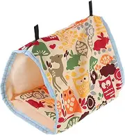 DRESSOOS Bird Hanging Cave Cage Thick Hammock Shelter for Birds Comfortable Parrot Nest with Padding for Canaries Parrots and More Present for Bird