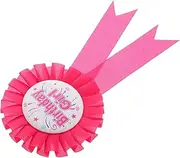 JUMPLAWN Happy Birthday Pin Tinplate Badge Rosette Button Pin Party Decorations Award Ribbon Birthday Tinplate Badge
