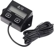 LCD Digital Tach/Hour Meter Gauge Spark Plugs Gas Engine Cycle ATV