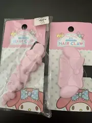 Sanrio My Melody Daiso Pink Hair Clip and Hair Claw Set of two New w/Tag