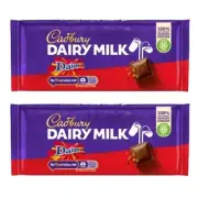 935441 2 x 120g BLOCK OF CADBURY DAIRY MILK DAIM CHOCOLATE BLOCK