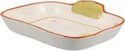 Mipcase Bread Shaped Ceramic Plates Cute Dessert Serving Bowls for Cookies Bread Decorative Kitchen Decor Dining Table Centerpiece Whimsical Design for Home Parties
